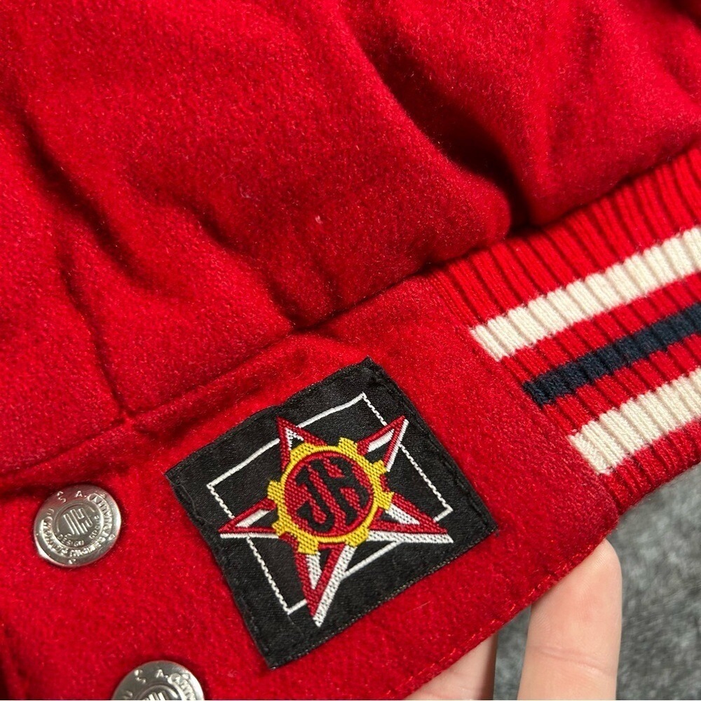 VTG St Louis Cardinals Jacket Mens XL Red Wool Bomber Reversible Jeff Hamilton - Picture 5 of 13